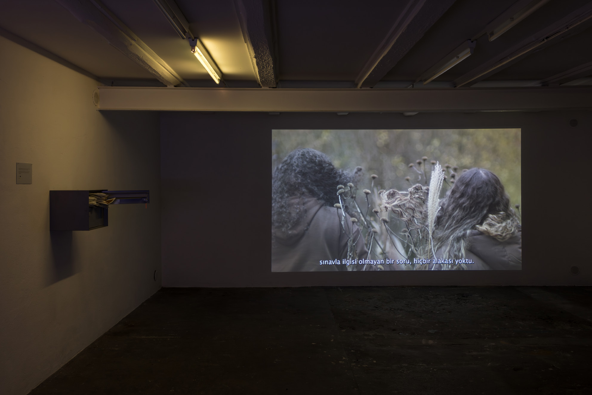 XWE installation view Wallstreet off space Fribourg